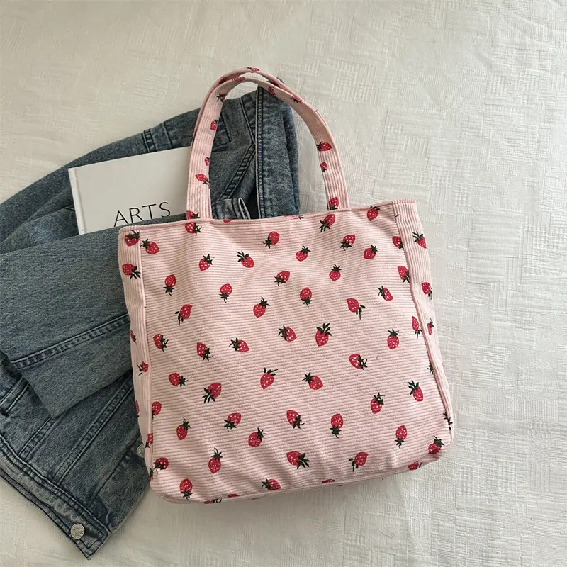 Women Printed Ladybug Tote Bag Large Capacity Casual Shoulder Bag - Image 4