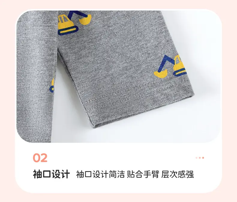 Black Long-Sleeved Boys T-Shirt European Style — feature 11