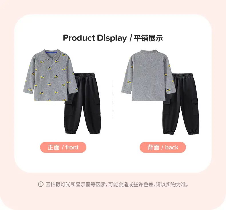 Black Long-Sleeved Boys T-Shirt European Style — feature 18