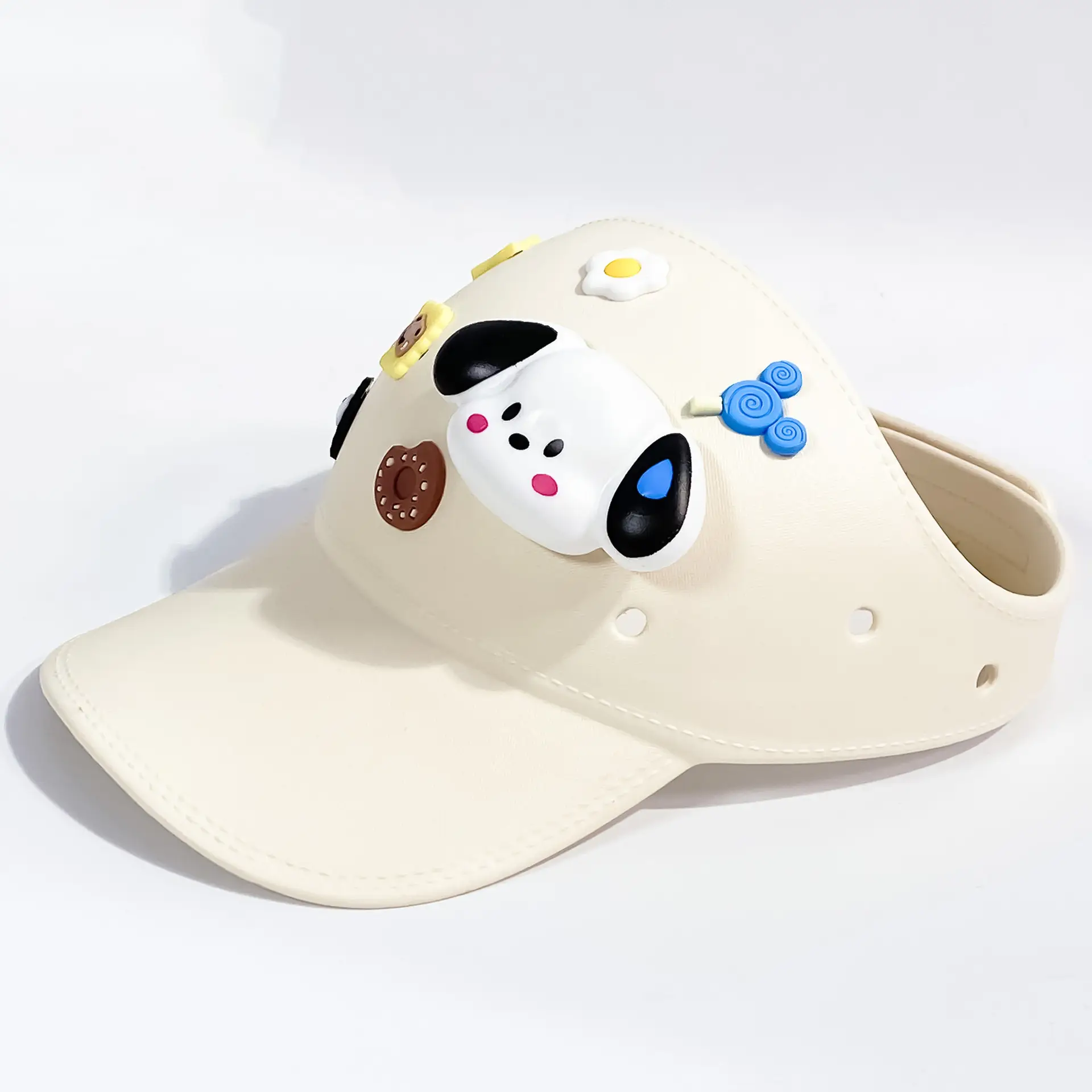 Black Adjustable Sun Hat for Girls Large — feature 4