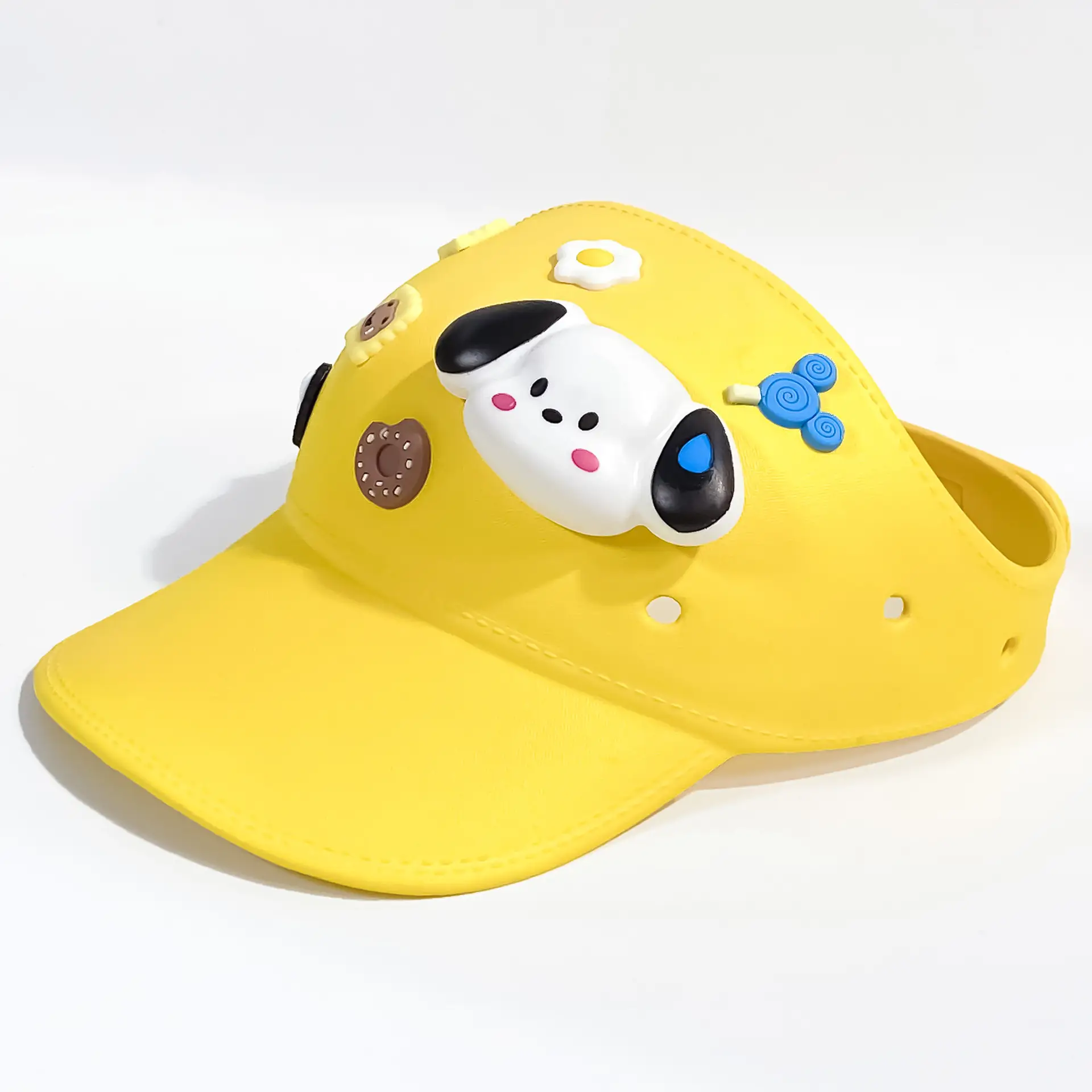 Black Adjustable Sun Hat for Girls Large — feature 5