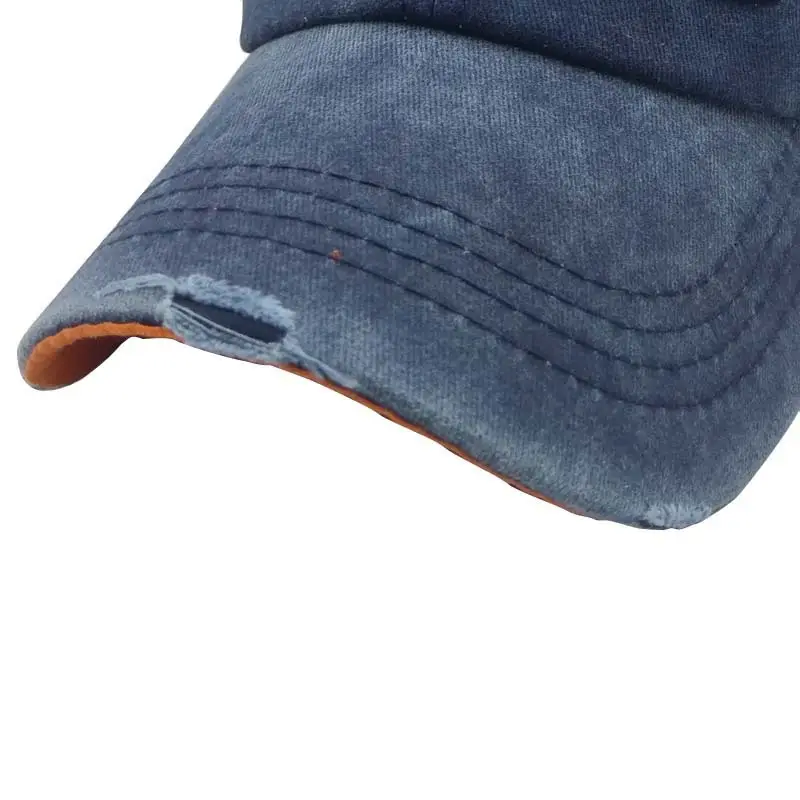 Blue Hip-Hop Embroidered Baseball Cap - Image 5