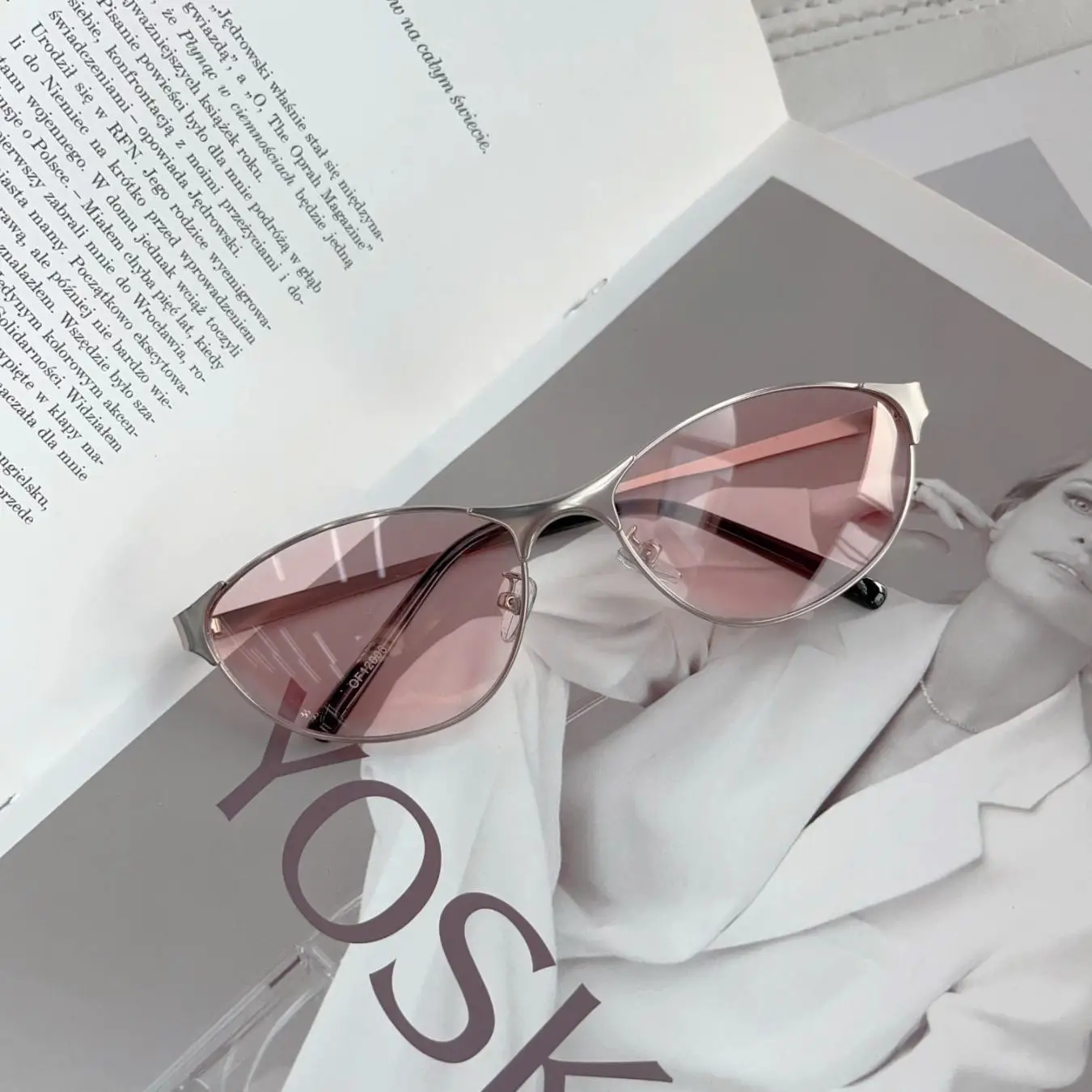 Cat-Eye Sunglasses UV Protection High-End Face Slimming - Image 6