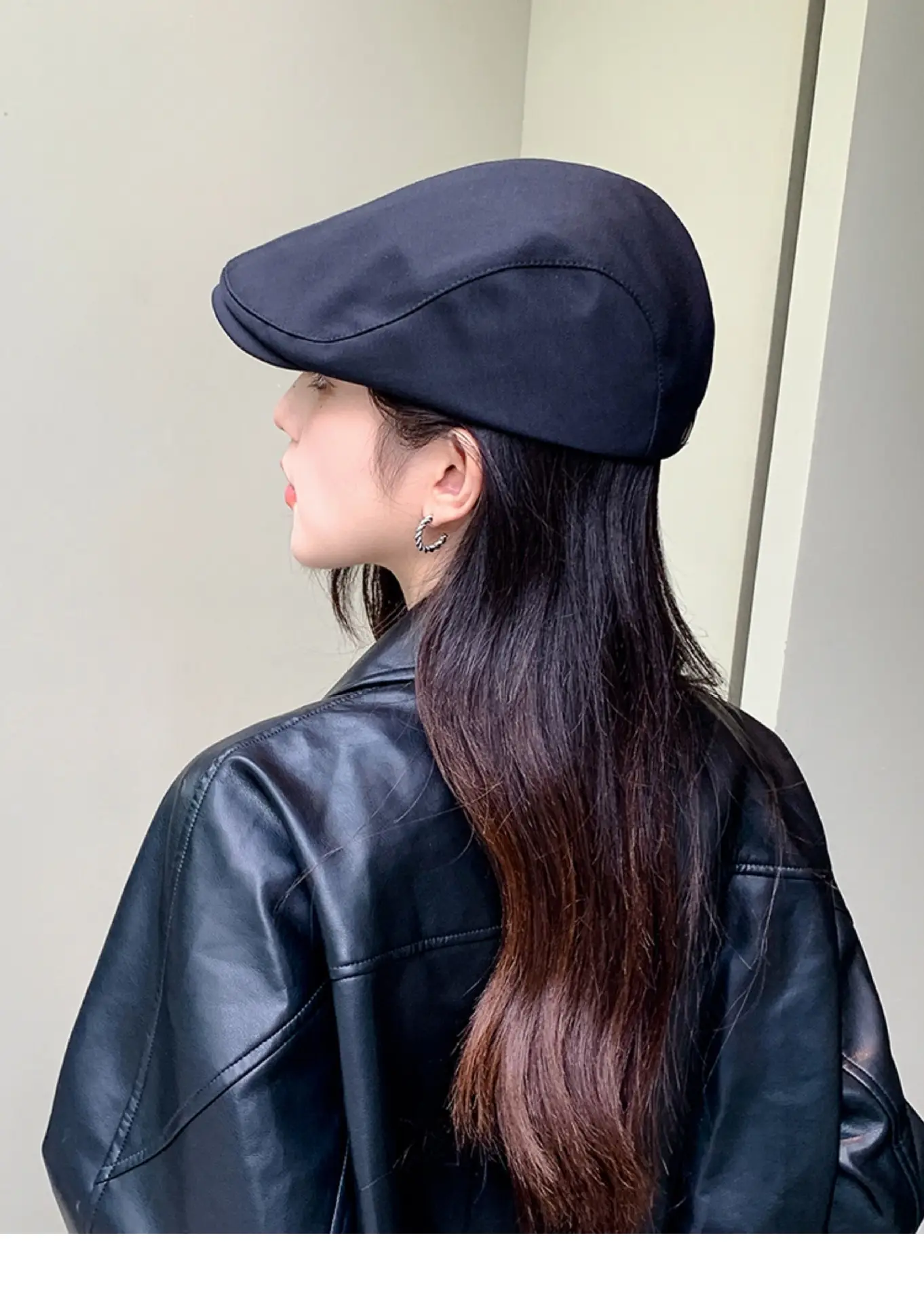 Women's Duckbill Beret Cap 2025 British Retro Casual Wear — feature 1