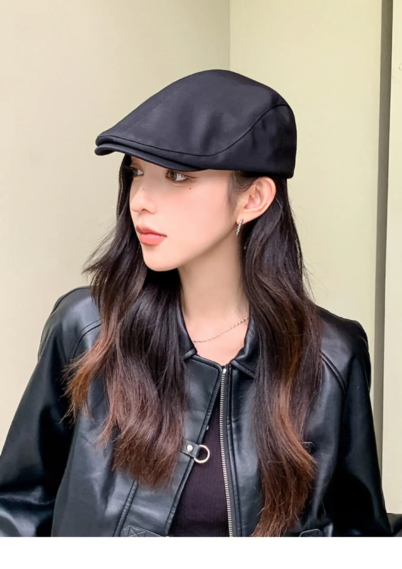 Women's Duckbill Beret Cap 2025 British Retro Casual Wear — feature 2
