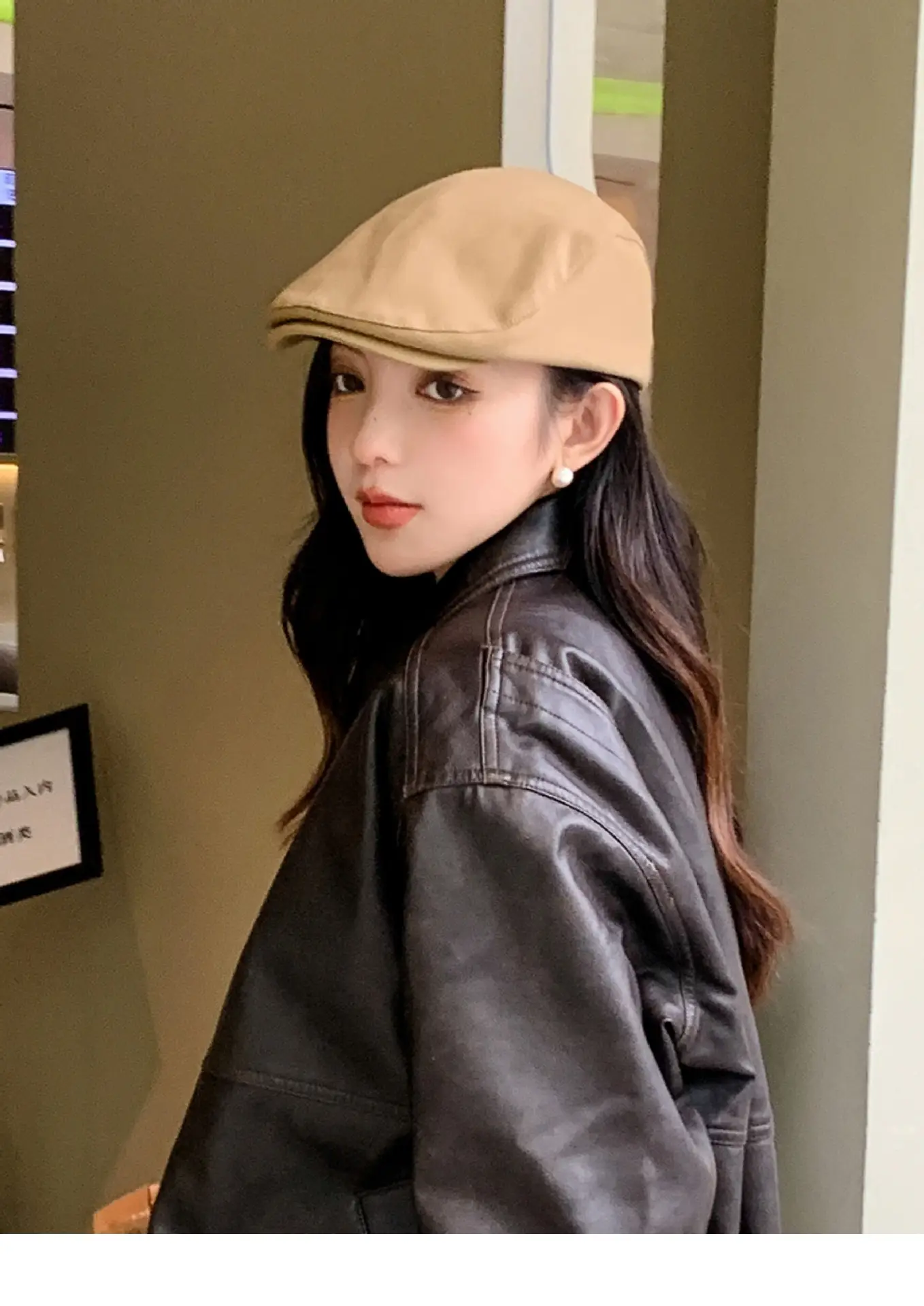 Women's Duckbill Beret Cap 2025 British Retro Casual Wear — feature 4
