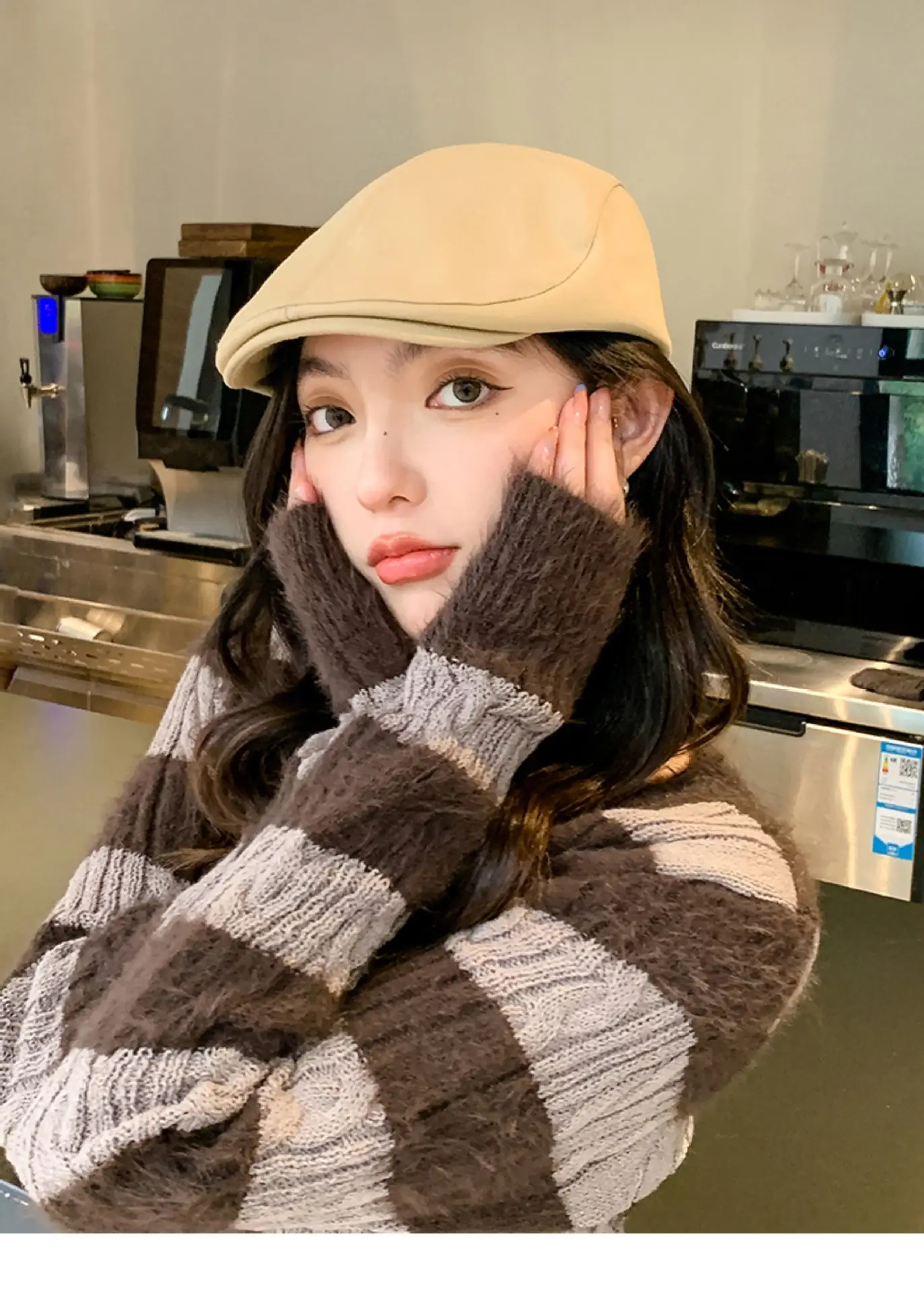 Women's Duckbill Beret Cap 2025 British Retro Casual Wear — feature 5