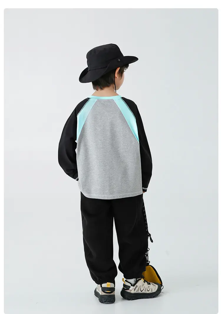 Haima Boys Raglan Sleeve T-Shirt Spring Outfit — feature 12