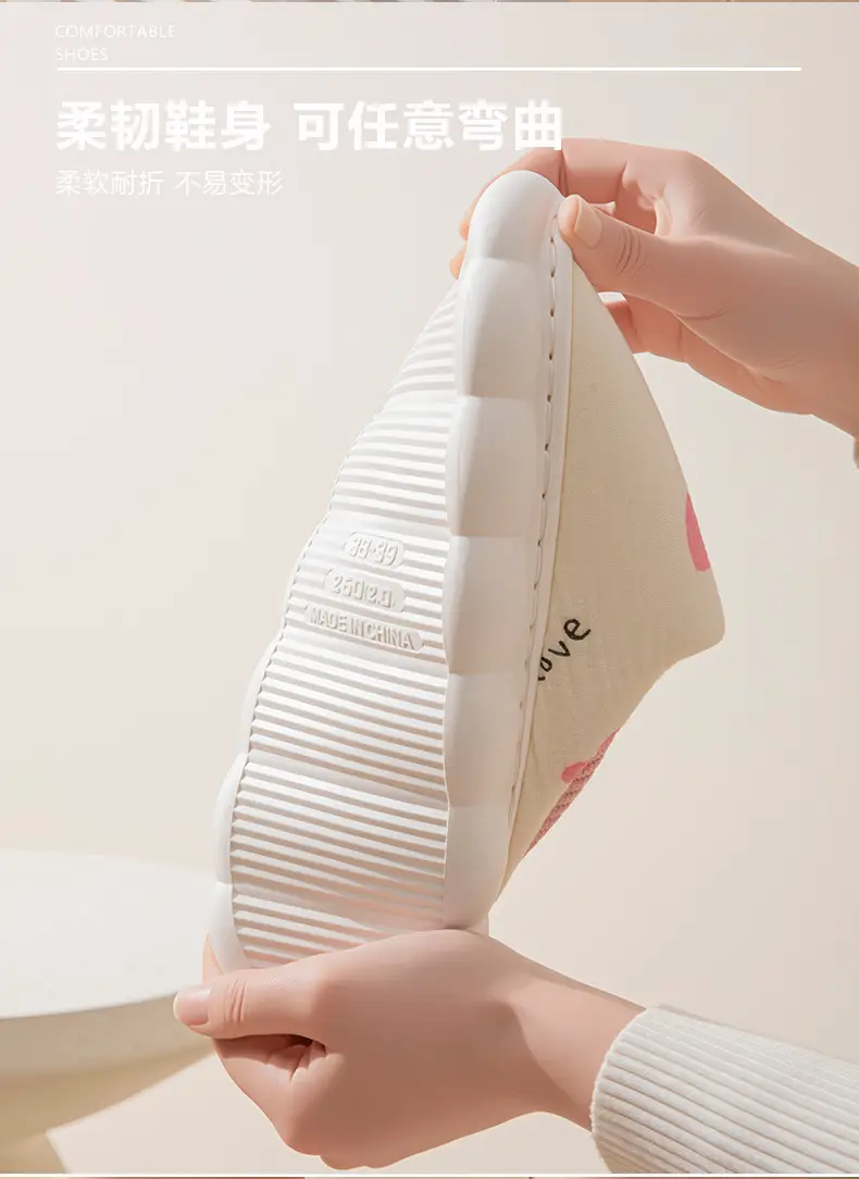New Cartoon Maternity Slippers with Heel Cover, Cotton Slippers for Women, Autumn and Winter Indoor Non-Slip Warm Home Cotton Shoes for Women, All Seasons — feature 6
