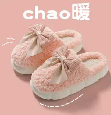 In-Stock Wholesale 2026 New Autumn and Winter Couple and Family Home Plush Closed-Toe Slippers with a Super Soft and Warm Feel