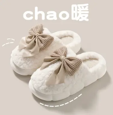 In-Stock Wholesale 2026 New Autumn and Winter Couple and Family Home Plush Closed-Toe Slippers with a Super Soft and Warm Feel