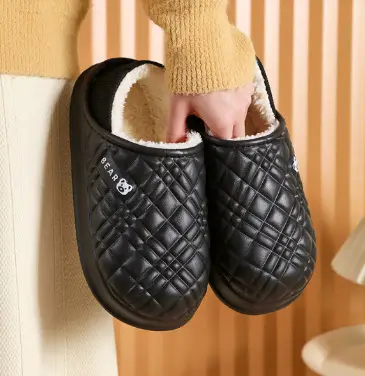In-Stock Wholesale 2026 New Autumn and Winter Couple and Family Home Plush Closed-Toe Slippers with a Super Soft and Warm Feel