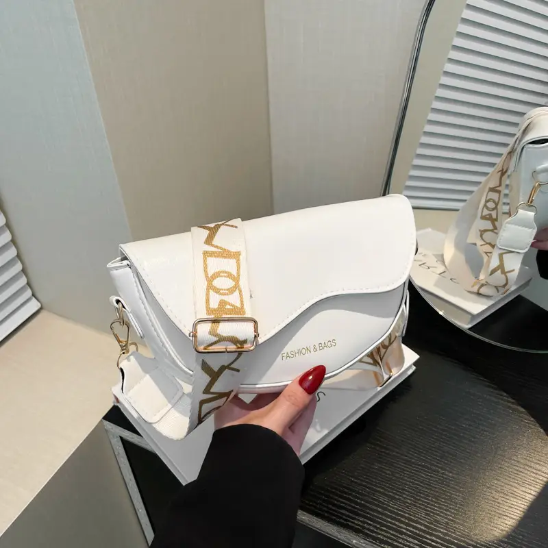 Korean Style Saddle Bag with Retro Strap 2024 - Image 8