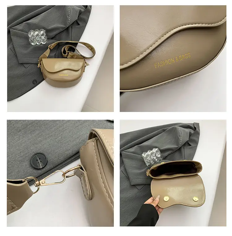 Korean Style Saddle Bag with Retro Strap 2024 — feature 8