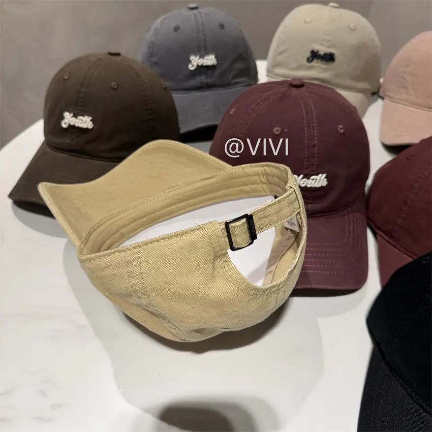 Beige Embroidered Baseball Cap for Men Women — feature 2