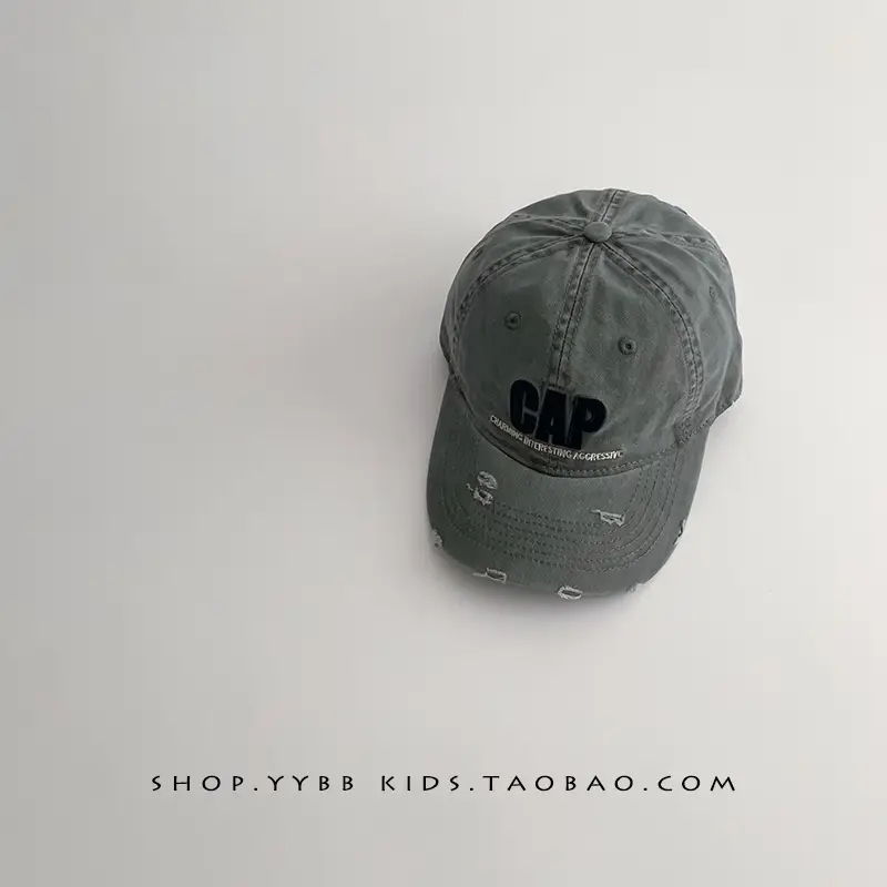 Kids Cap Cap Gaps Embroidered Maroon