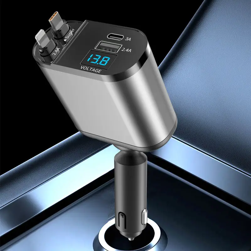 120W Digital Display Car Charger Flash Charging USB120W — feature 11