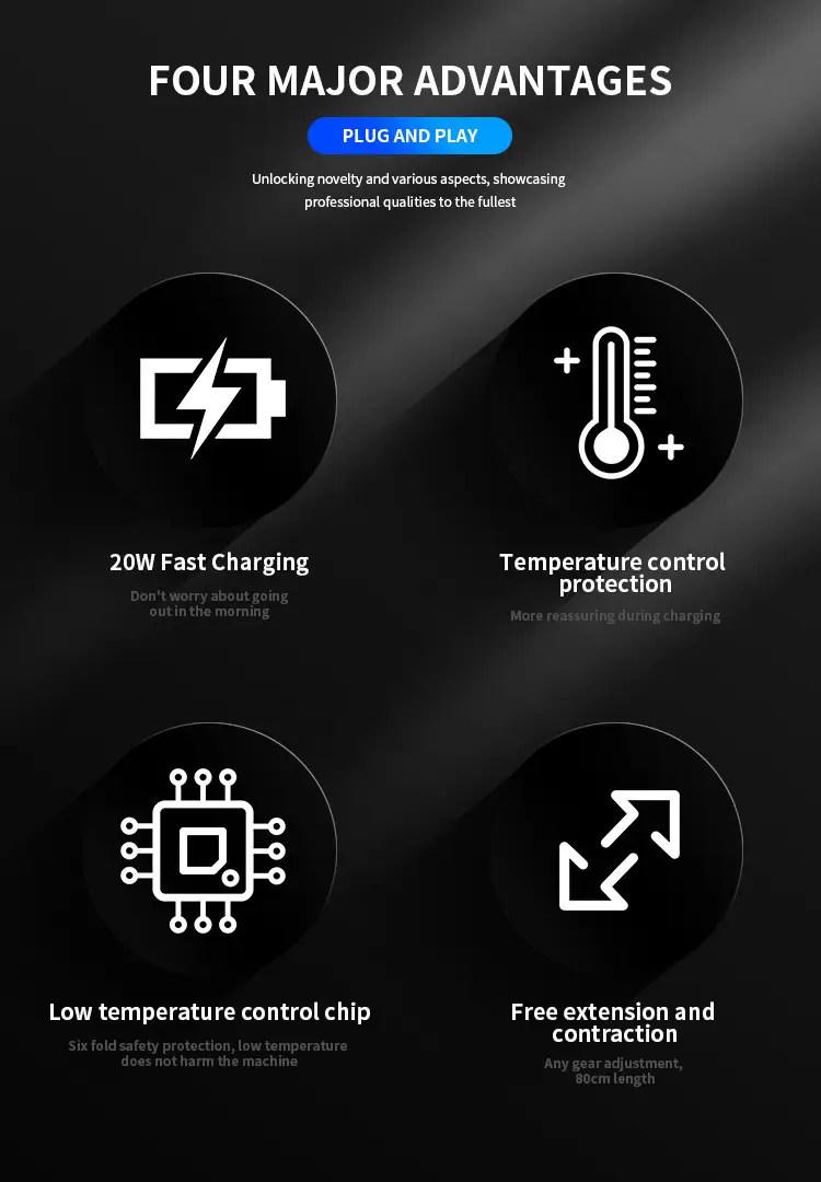 120W Digital Display Car Charger Flash Charging USB120W — feature 2