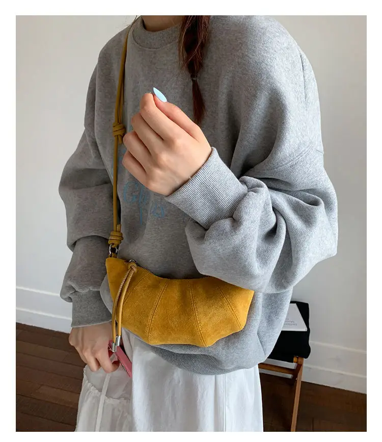 Brown Croissant Shape Women's Crossbody Bag 2026 — feature 21