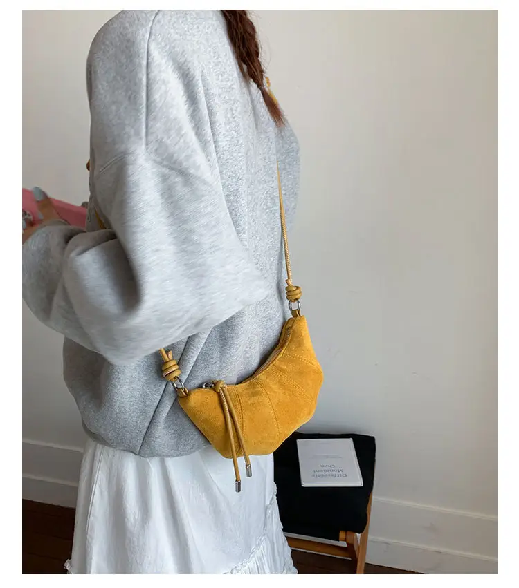 Brown Croissant Shape Women's Crossbody Bag 2026 — feature 23