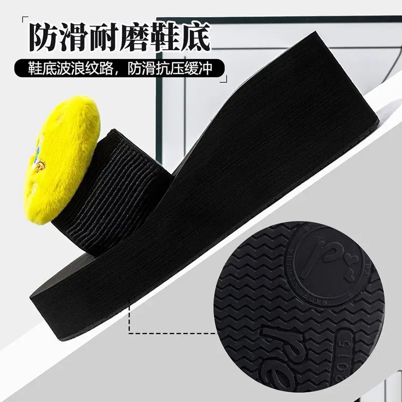 Spongebob Summer New Soft Sole Cartoon Slide Sandals for Women, Versatile Vacation Trendy Outdoor Slippers - Image 7