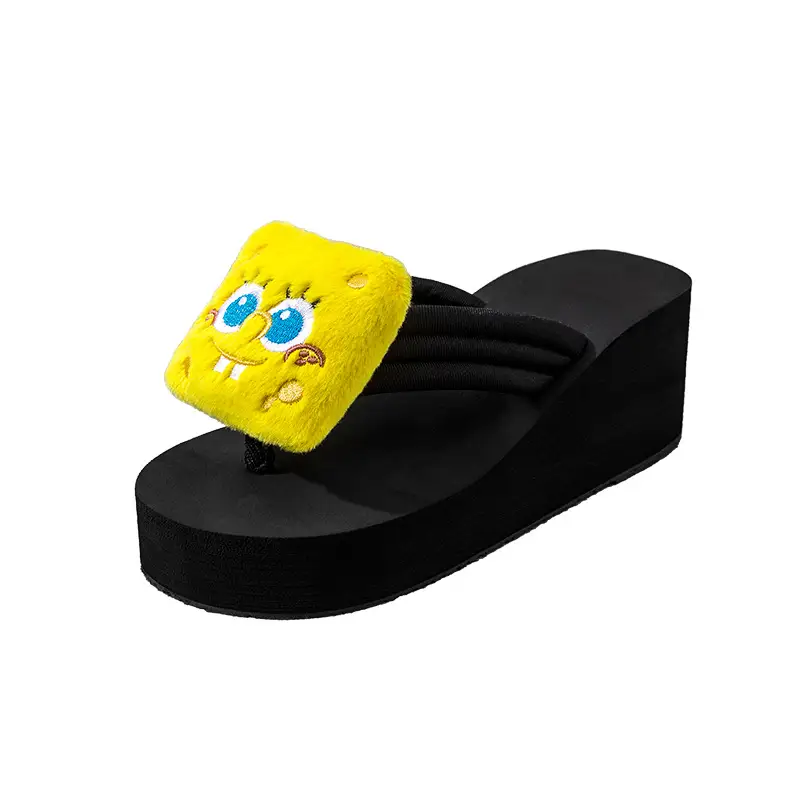 Spongebob Summer New Soft Sole Cartoon Slide Sandals for Women, Versatile Vacation Trendy Outdoor Slippers - Image 9