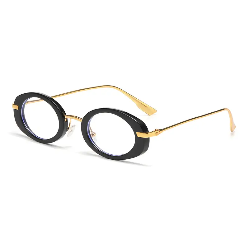 European American Cross-Border Sunglasses Gold Frame Black Oval - Image 7