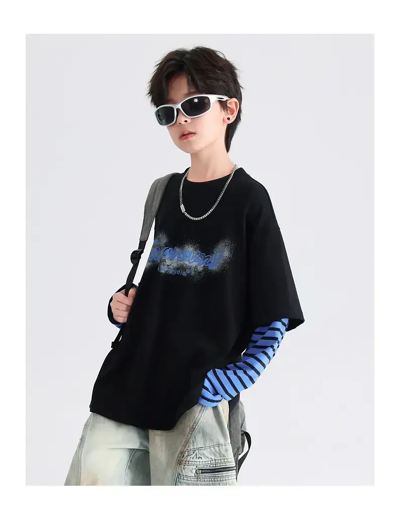 Boys Korean Striped Long Sleeve T-Shirt 2026 β feature 18