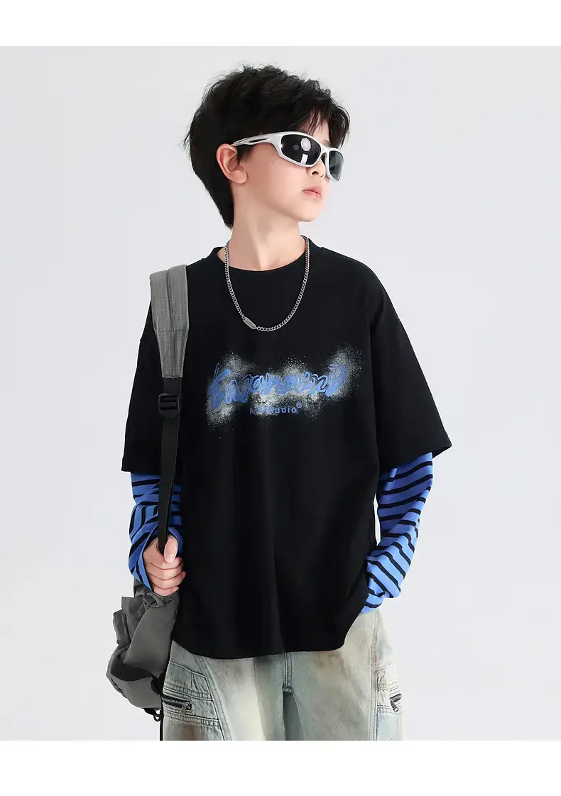Boys Korean Striped Long Sleeve T-Shirt 2026 β feature 20