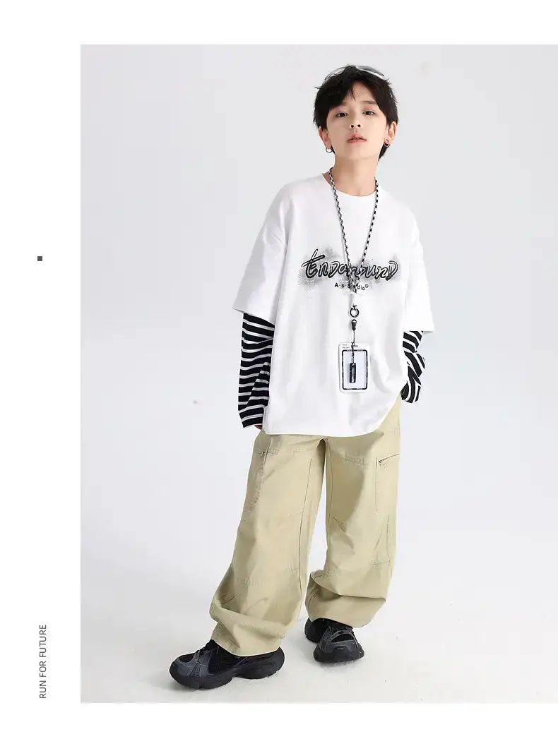Boys Korean Striped Long Sleeve T-Shirt 2026 β feature 22