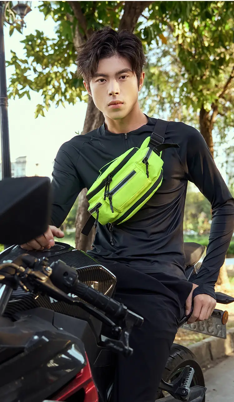 Green Waterproof Crossbody Bag for Men — feature 3