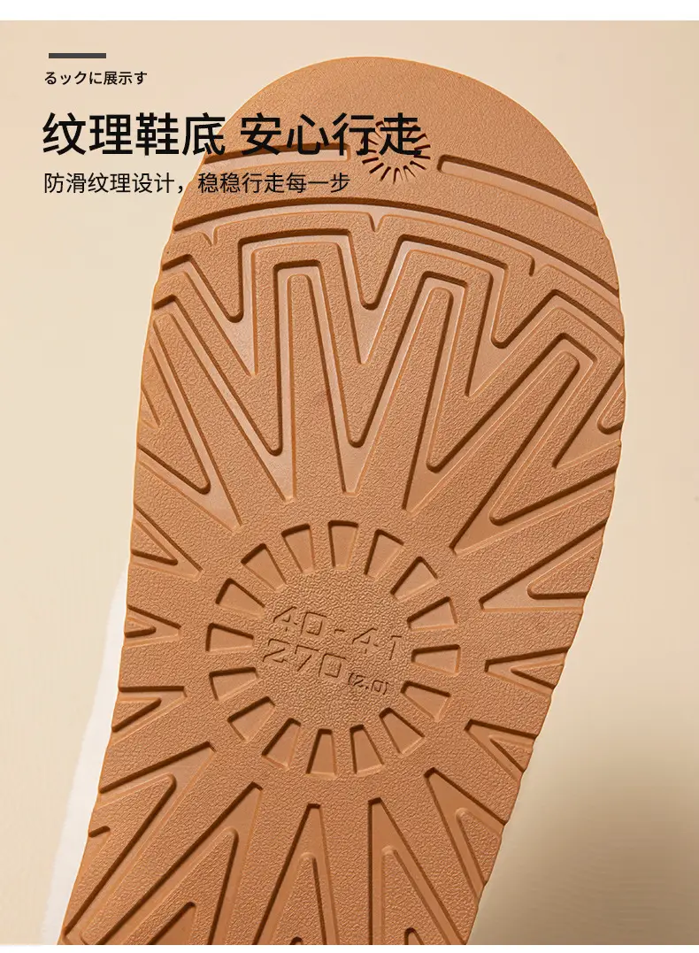 Women's Cotton Slippers for Autumn and Winter Indoor Home Use, Non-Slip Thick-Soled Couple Slippers with Plush Lining for Warmth and Comfort — feature 9