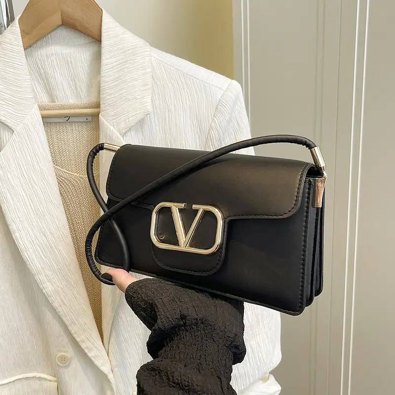 Pink LV Logo Shoulder Bag for Women — feature 17