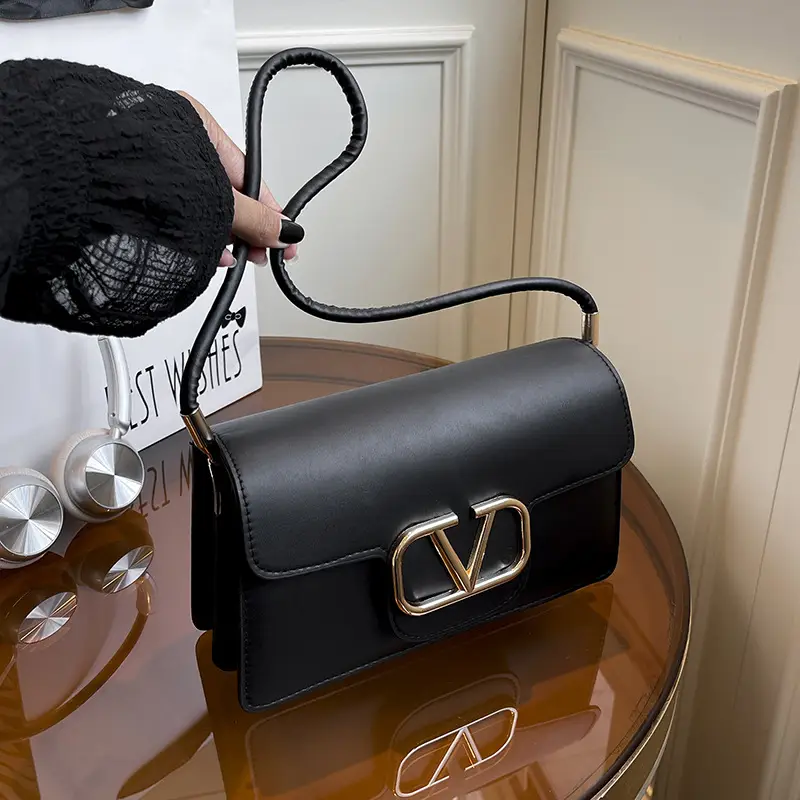 Pink LV Logo Shoulder Bag for Women — feature 21