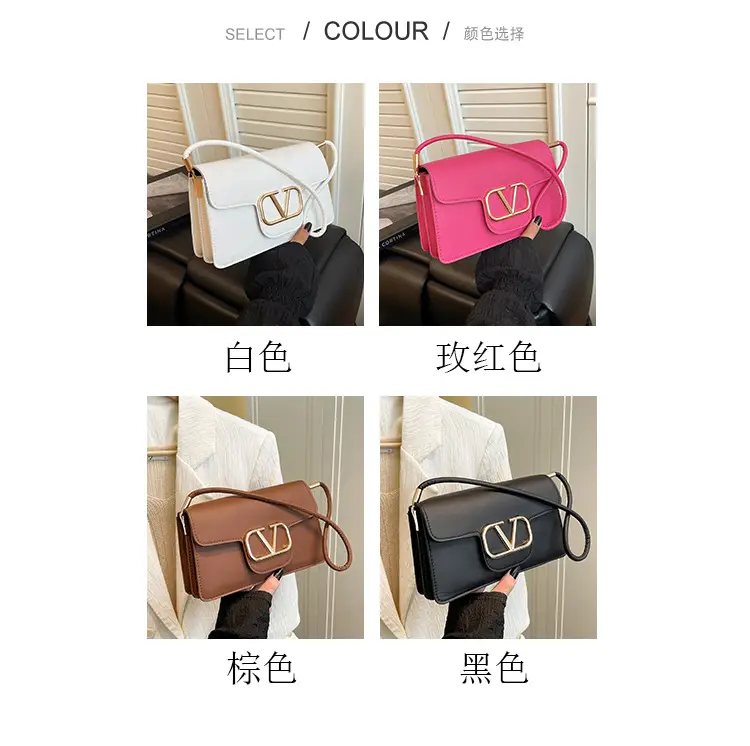 Pink LV Logo Shoulder Bag for Women — feature 4