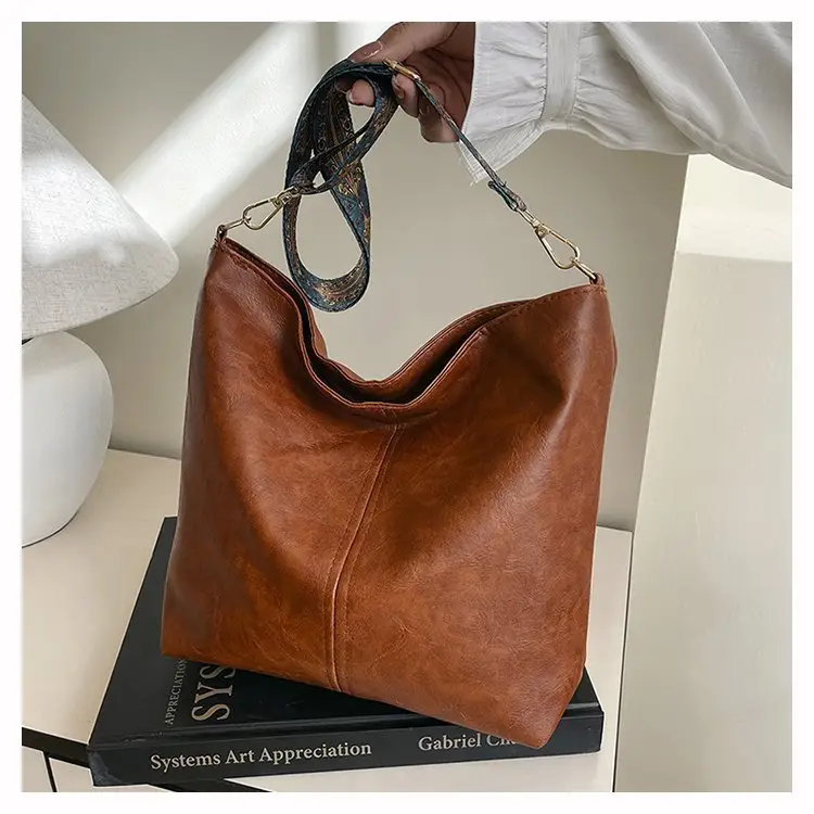 Korean Style Texture Shoulder Crossbody Tote Bag — feature 20