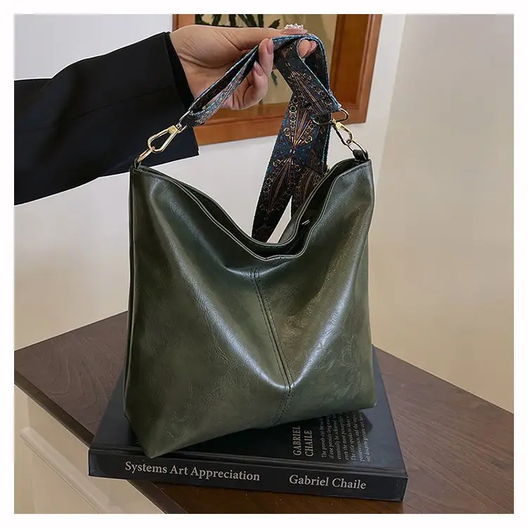 Korean Style Texture Shoulder Crossbody Tote Bag — feature 21