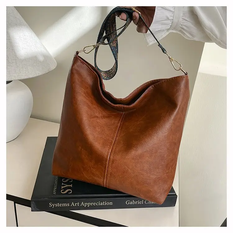 Korean Style Texture Shoulder Crossbody Tote Bag — feature 23