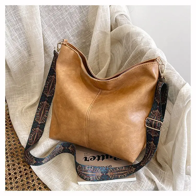 Korean Style Texture Shoulder Crossbody Tote Bag — feature 35