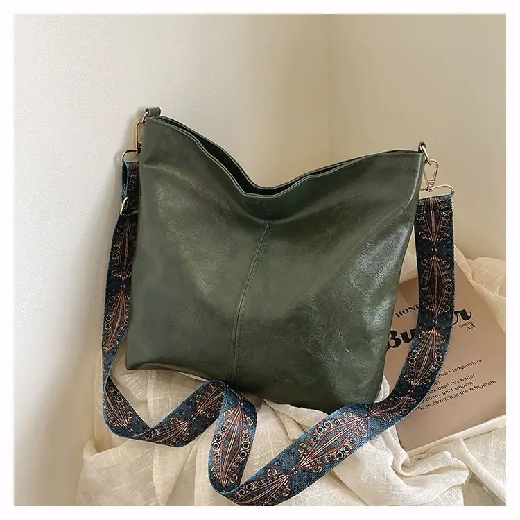 Korean Style Texture Shoulder Crossbody Tote Bag — feature 37