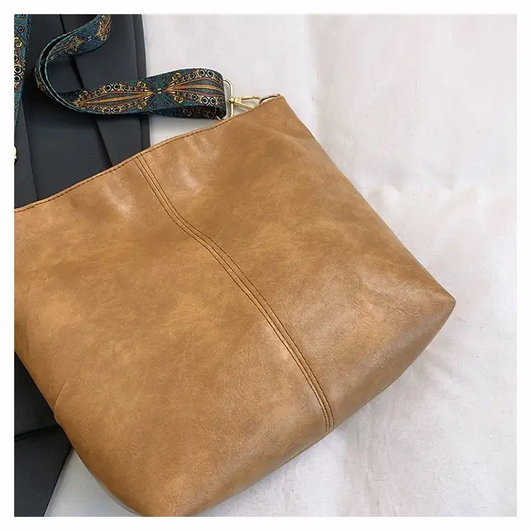Korean Style Texture Shoulder Crossbody Tote Bag — feature 48
