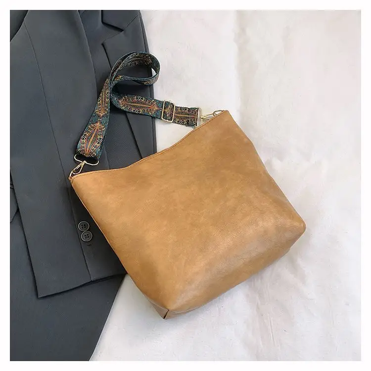 Korean Style Texture Shoulder Crossbody Tote Bag — feature 52