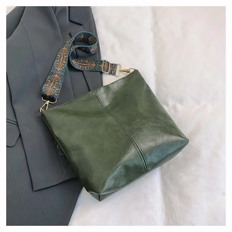 Korean Style Texture Shoulder Crossbody Tote Bag — feature 56