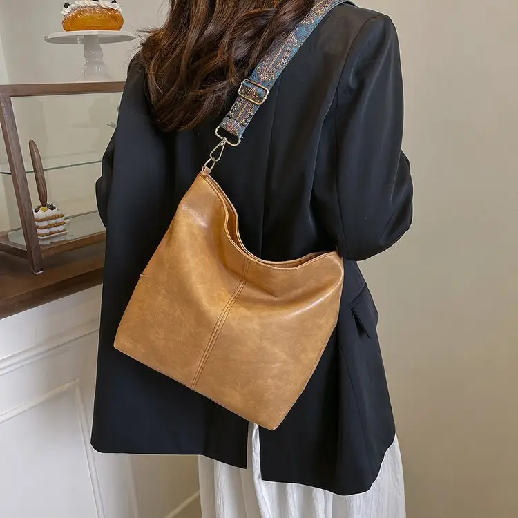 Korean Style Texture Shoulder Crossbody Tote Bag — feature 64