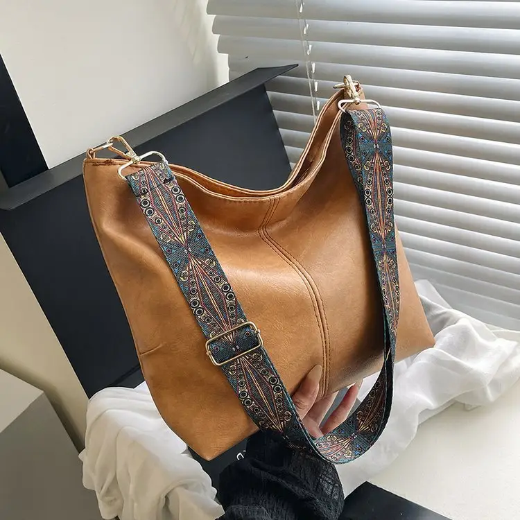 Korean Style Texture Shoulder Crossbody Tote Bag — feature 67