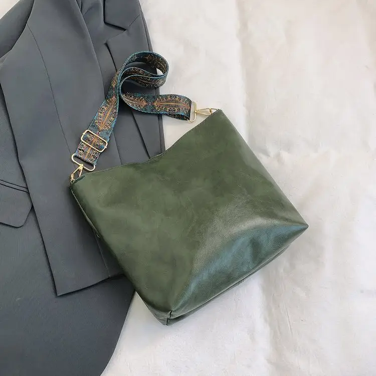 Korean Style Texture Shoulder Crossbody Tote Bag — feature 71
