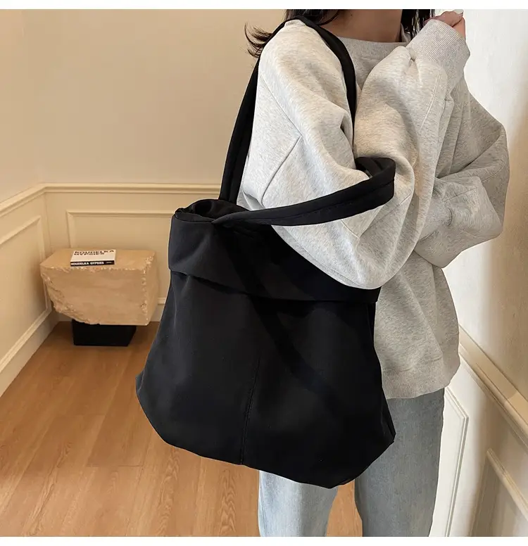 Black Nylon Crossbody Bag for Women College Student — feature 16
