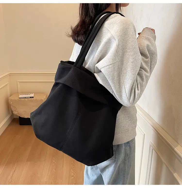 Black Nylon Crossbody Bag for Women College Student — feature 17