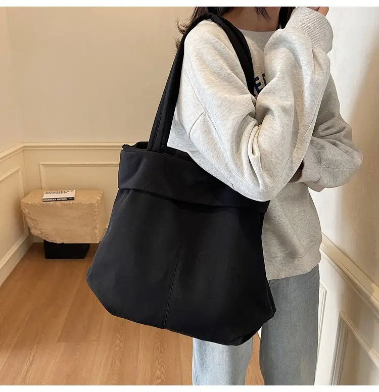 Black Nylon Crossbody Bag for Women College Student — feature 18