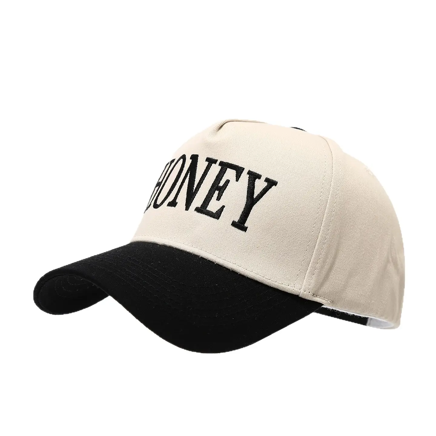 Honey Color Blocking Baseball Cap Women Men - Image 9